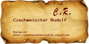 Czechmeiszter Rudolf névjegykártya