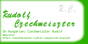 rudolf czechmeiszter business card